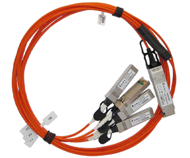 40G QSFP+ to 4x10G SFP+ breakout Active Optical Cable 5m